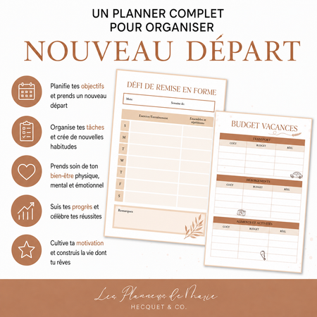 Planner Nouveau Départ
