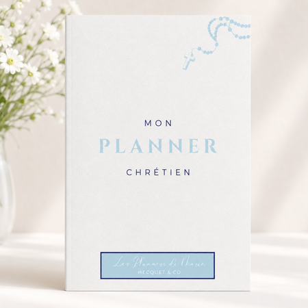 Aperçu des pages intérieures du Planner Chrétien : suivi de prières et lectures bibliques